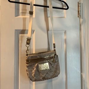 Coach Cross Body Gold Purse